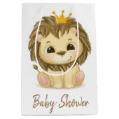 Baby shower van Little Prince Lion Boy Medium Cadeauzakje (Voorkant)