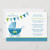 Baby shower van Little Prince Polka Dot Bunting Bo Kaart (Voorkant)