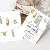 Baby shower van lokaal geteelde boeren kaart