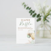 Baby shower van luchtballonnen informatiekaartje (Staand voorkant)