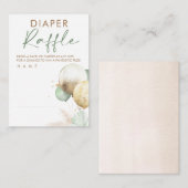 Baby shower van luchtballonnen informatiekaartje (Voorkant / Achterkant)