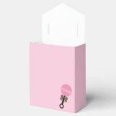 Baby shower van luipaard en roze bedankdoosjes (Geopend)