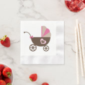 Baby shower van luipaard en roze servet (Insitu)