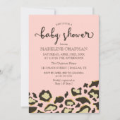 Baby shower van luipaarden en tijgerstropen kaart (Voorkant)