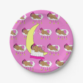 Baby shower van Magenta Girl Papieren Bordje