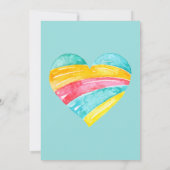 Baby shower van Magical Boys Unicorn Kaart (Achterkant)