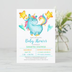 Baby shower van Magical Boys Unicorn Kaart