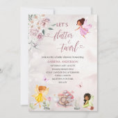 Baby shower van Magical Floral Fairy Princess Kaart (Voorkant)