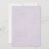 Baby shower van Magical Floral Fairy Princess Kaart (Achterkant)