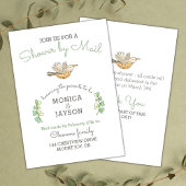 Baby shower van Mail Cute Mama Bird Kaart