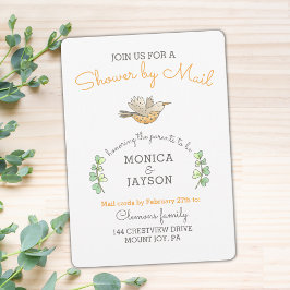 Baby shower van Mail Cute Mama Bird Kaart