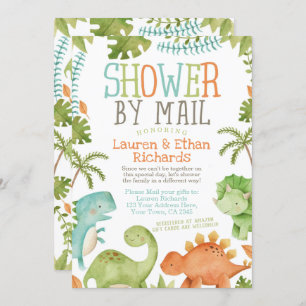 baby shower van Mail Dinosaur Kaart