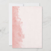 Baby shower van Mail Elegant Ink Wash Pink Kaart (Achterkant)