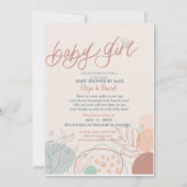 Baby shower van Mail Girl Invitation Kaart (Voorkant)