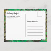 Baby shower van Mail Gold Oerwoud Animals Safari Briefkaart (Achterkant)