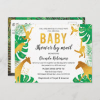 Baby shower van Mail Gold Oerwoud Animals Safari