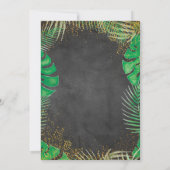 Baby shower van Mail Gold Oerwoud Animals Safari Kaart (Achterkant)