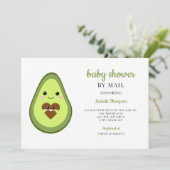 Baby shower van Mail Kawaii Avocado Zwangerlijk Kaart (Staand voorkant)