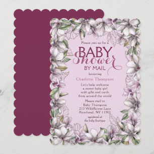 Baby shower van Mail Magnolia Waterverf Floral Kaart