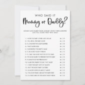 Baby shower van mama of papa moderne minimalistisc kaart (Voorkant)