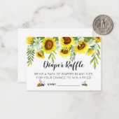 Baby shower van mama tot bee, luierritten notitiekaartje (Voorkant / Achterkant in situ)