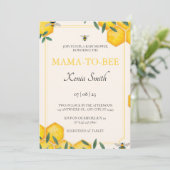 Baby shower van mama tot bij kaart (Staand voorkant)