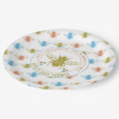 Baby shower van mama tot bij papieren bordje (Gekanteld)