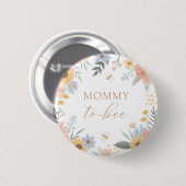 Baby shower van mama tot bij ronde button 5,7 cm (Voorkant /achterkant)