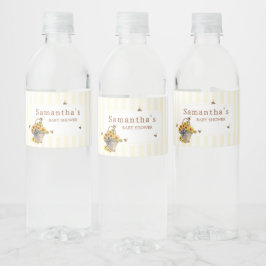 Baby shower van mama tot bij waterfles etiket