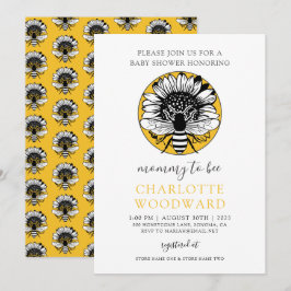 Baby shower van mammie bij bijenhoningbijen Invi Kaart