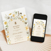 Baby shower van mammie bij wilde bloemen kaart