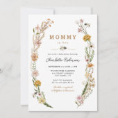 Baby shower van mammie bij wilde bloemen kaart (Voorkant)