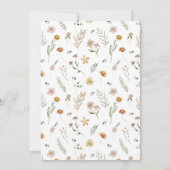 Baby shower van mammie bij wilde bloemen kaart (Achterkant)