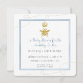 Baby shower van mammie om goud te worden Glitter B Kaart (Voorkant)
