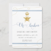 Baby shower van mammie om goud te worden Glitter B Kaart (Voorkant)