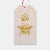 Baby shower van mammie-tot-bijengoudmeeuw cadeaulabel (Achterkant)