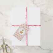 Baby shower van mammie-tot-bijengoudmeeuw cadeaulabel (Met Touw)