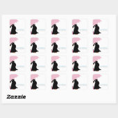 Baby shower van mammie vierkante sticker (Vel)