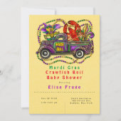 Baby shower van Mardi Gras Crawfish Boil Kaart (Voorkant)