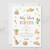 Baby shower van Mexicaanse Colorful Fiesta Kaart (Voorkant)