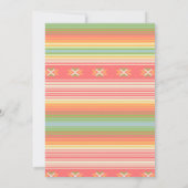 Baby shower van Mexicaanse Colorful Fiesta Kaart (Achterkant)