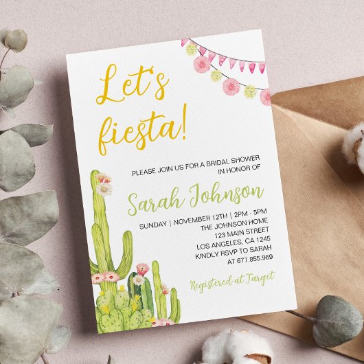Baby shower van Mexican Fiesta Kaart