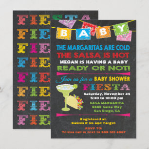 Baby shower van Mexican Fiesta Kaart