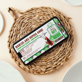 Baby shower van mini Golf Ticket Pass Couples Kaart