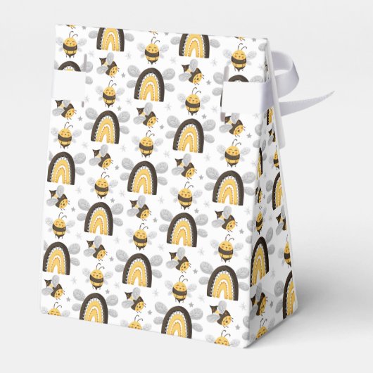 Baby shower van Mod Rainbow Bumblebee Bedankdoosjes (Achterkant)