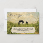 Baby shower van mooie vormen en schuimpaarden bedankkaart (Voorkant)