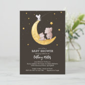 Baby shower van moon en sterren kaart (Staand voorkant)