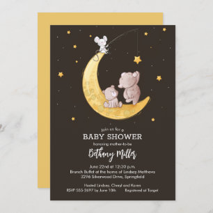 Baby shower van moon en sterren kaart