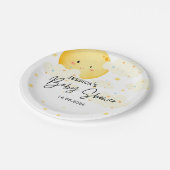 Baby shower van moon en sterren papieren bordje (Gekanteld)