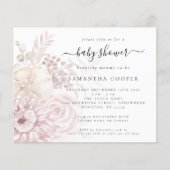 Baby shower van mosterdroze flessen uitnodigen (Voorkant)